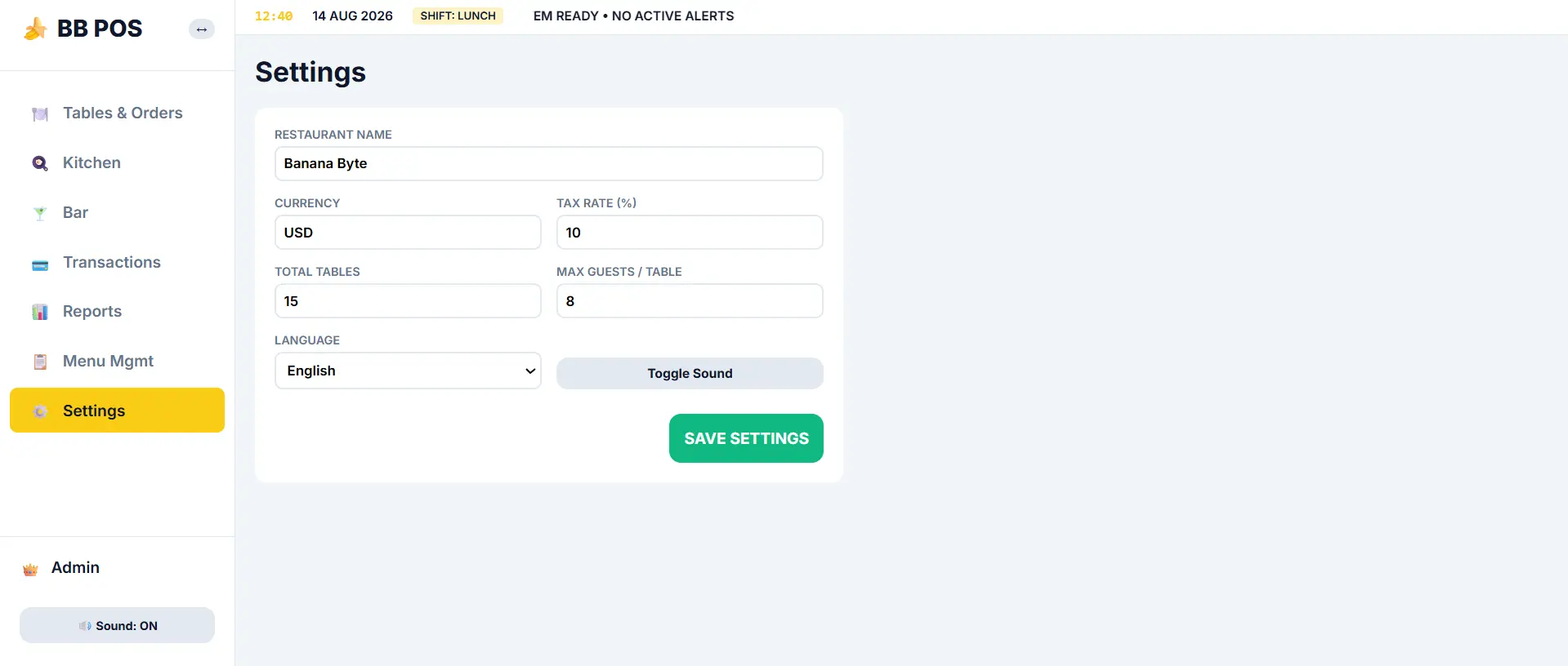 Configuraciones Banana Byte